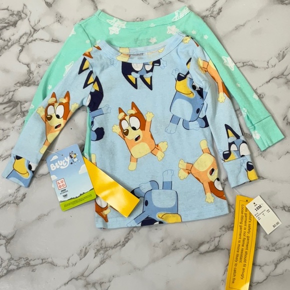 Bluey Newborn Pijama 2 piece Top Set various Size - Picture 3 of 9